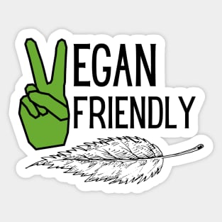 Vegan Friendly Sticker